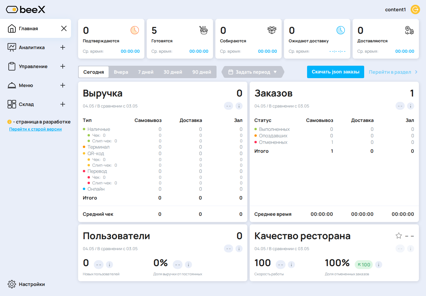 Главная управляющего